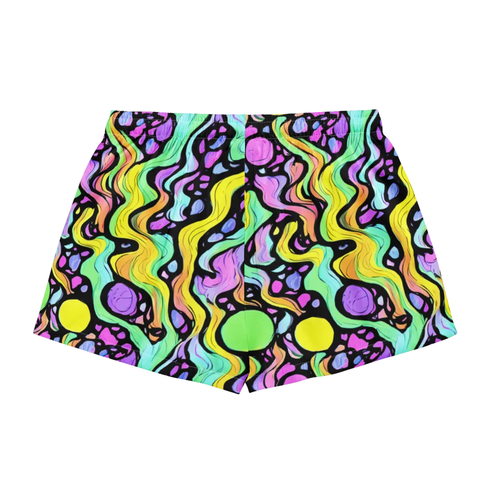 Sillman Swirl on Women's Pajama Shorts — Back