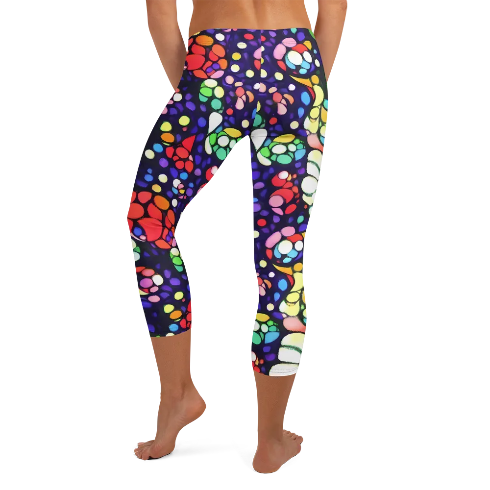 Bubble Fantasia on Capri Leggings — Back