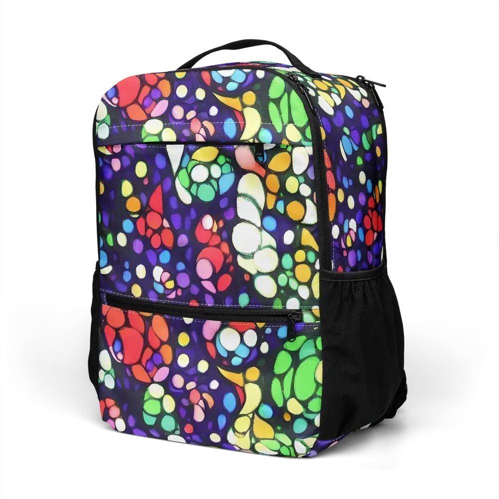 Bubble Fantasia on Utility Backpack — Left Front