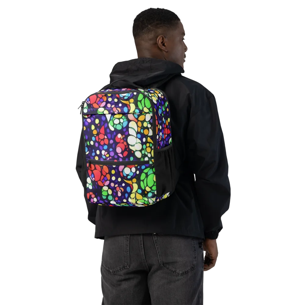 Bubble Fantasia on Utility Backpack — Back
