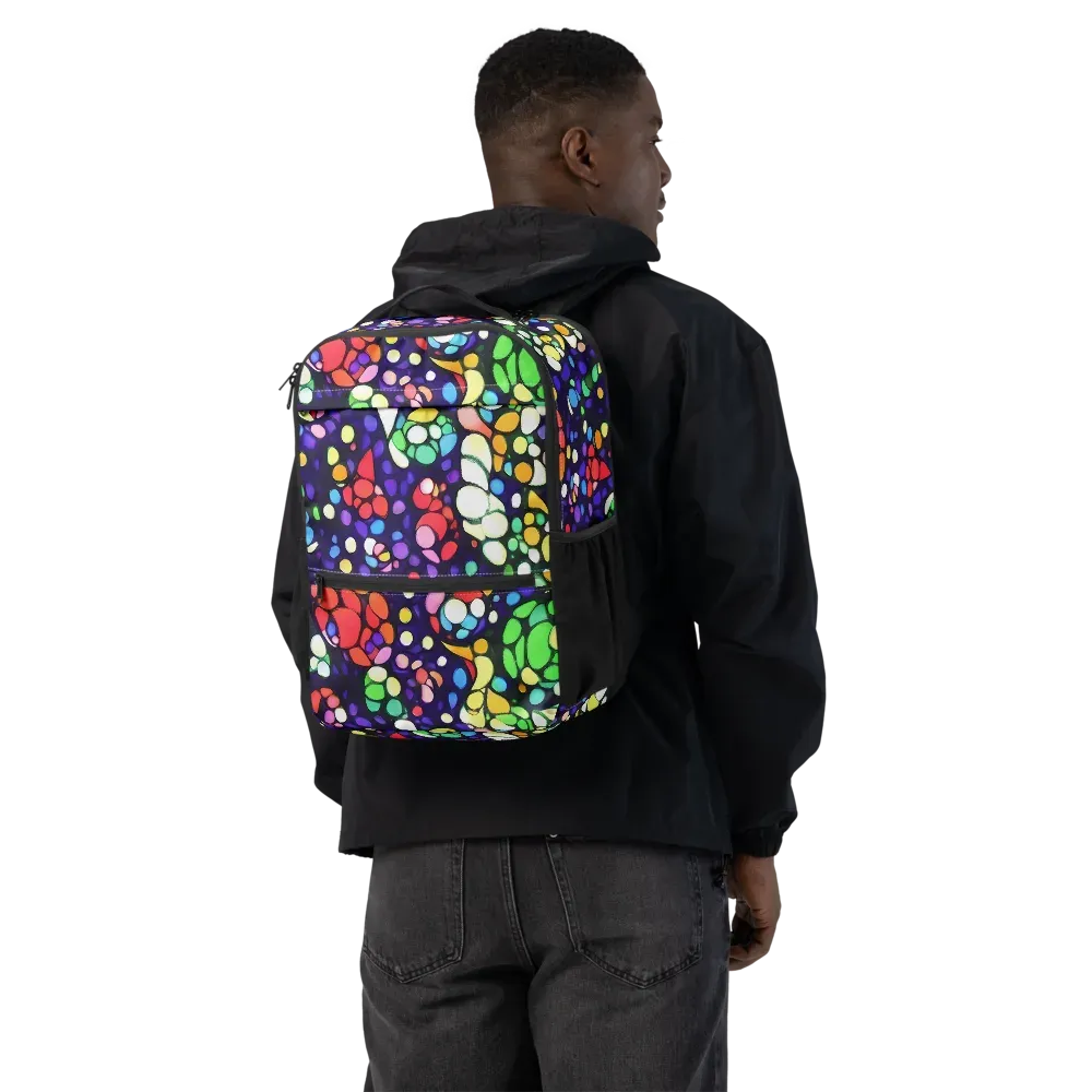 Bubble Fantasia on Utility Backpack — Back