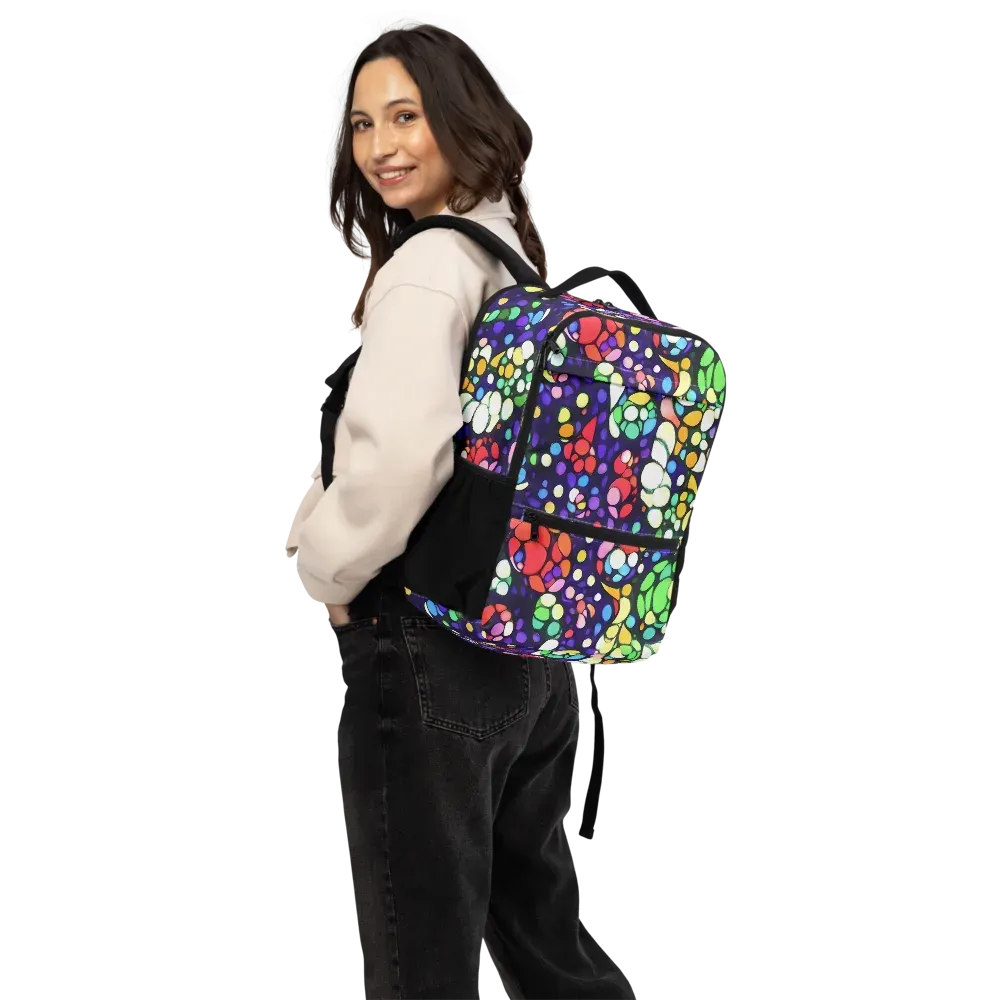 Bubble Fantasia on Utility Backpack — Back