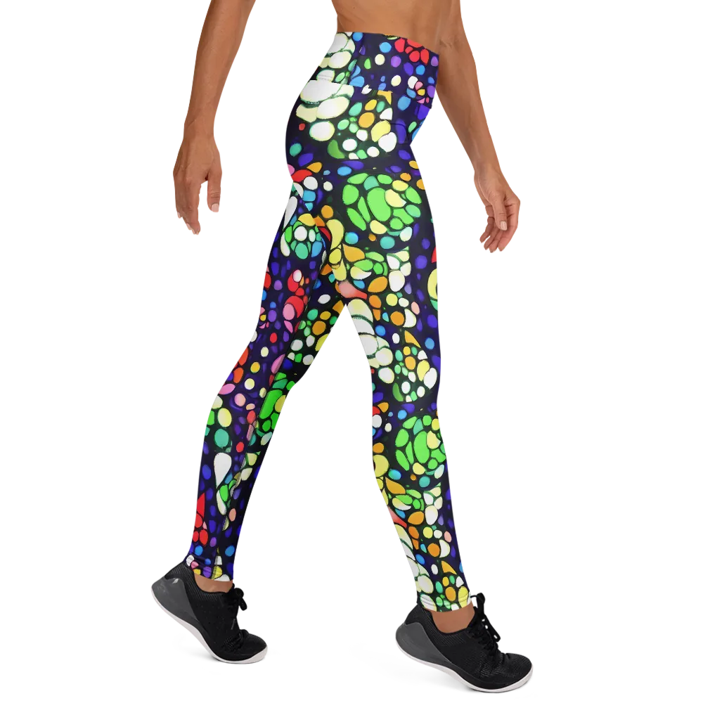 Bubble Fantasia on Yoga Leggings — Right