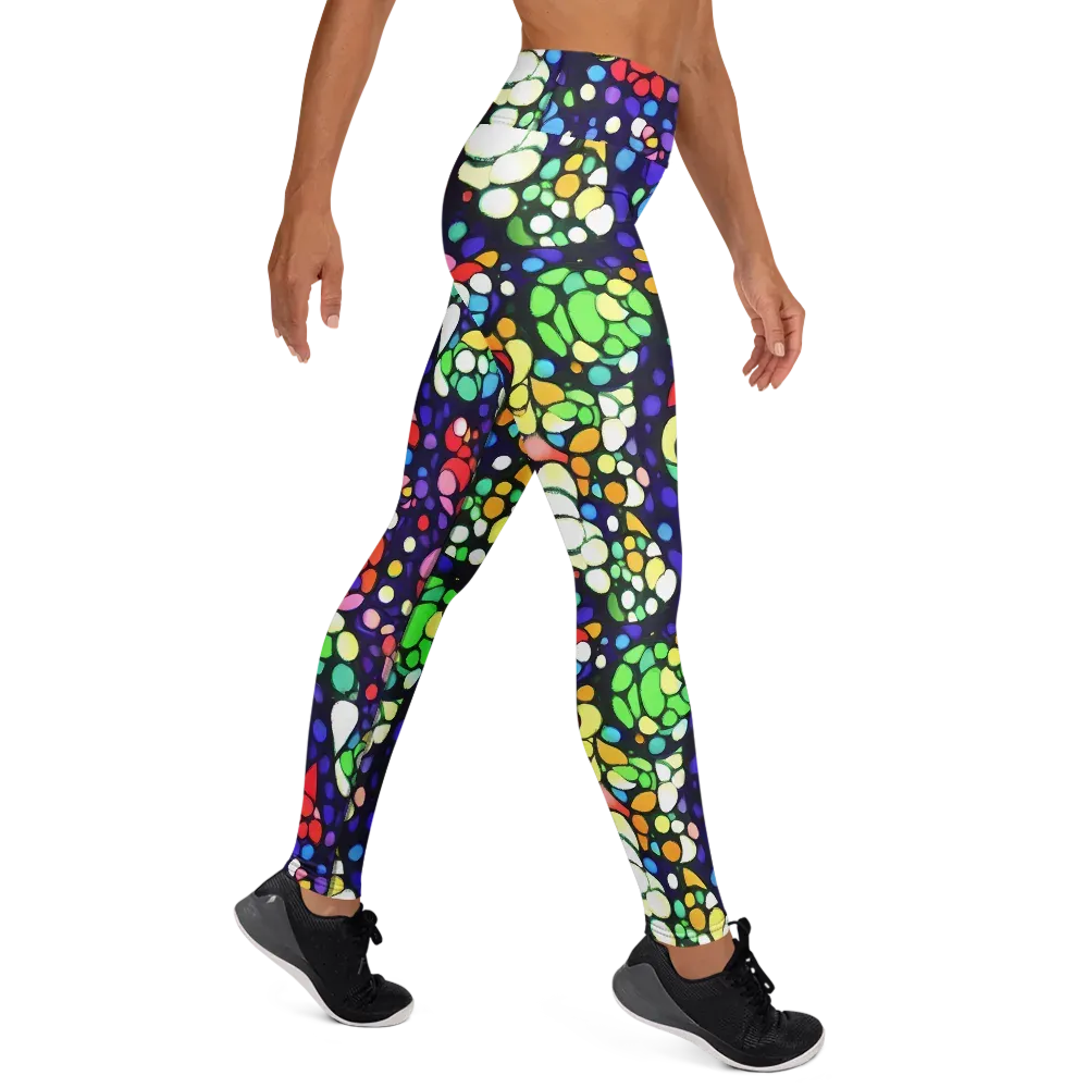 Bubble Fantasia on Yoga Leggings — Right