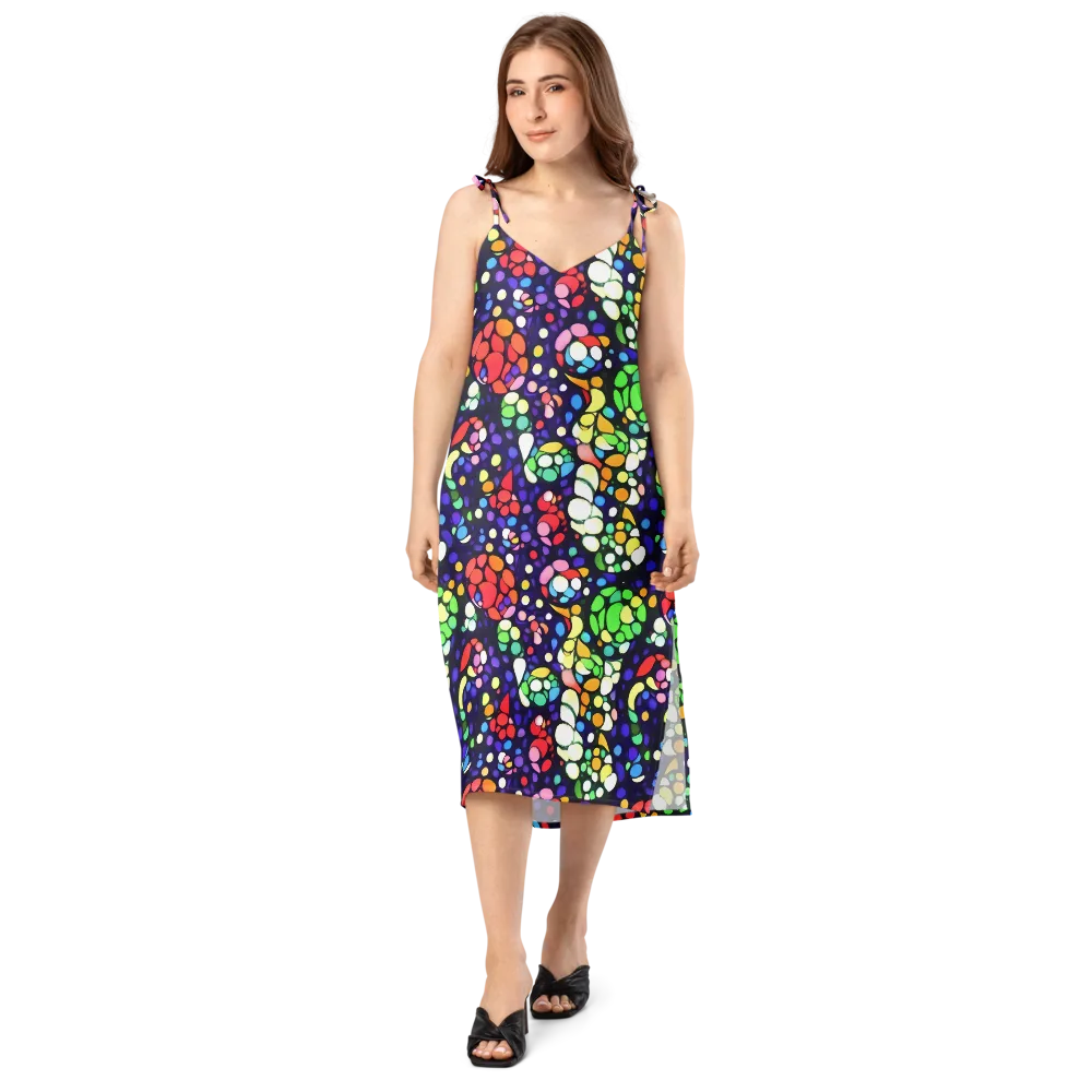 Bubble Fantasia on Slip Dress — Front