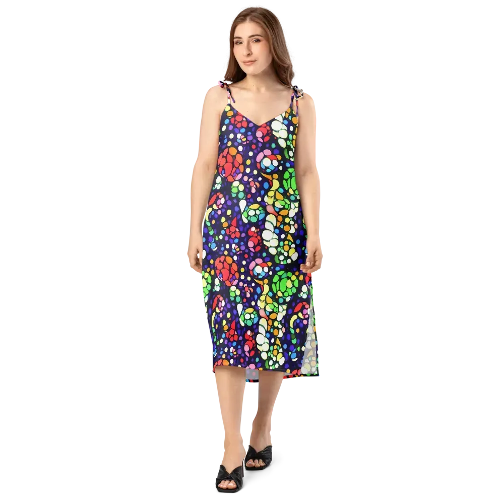 Bubble Fantasia on Slip Dress — Front