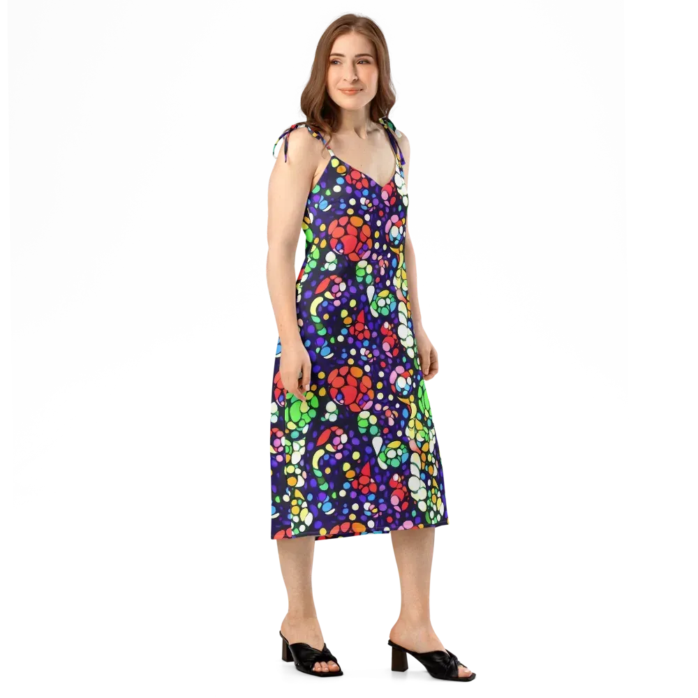 Bubble Fantasia on Slip Dress — Right Front