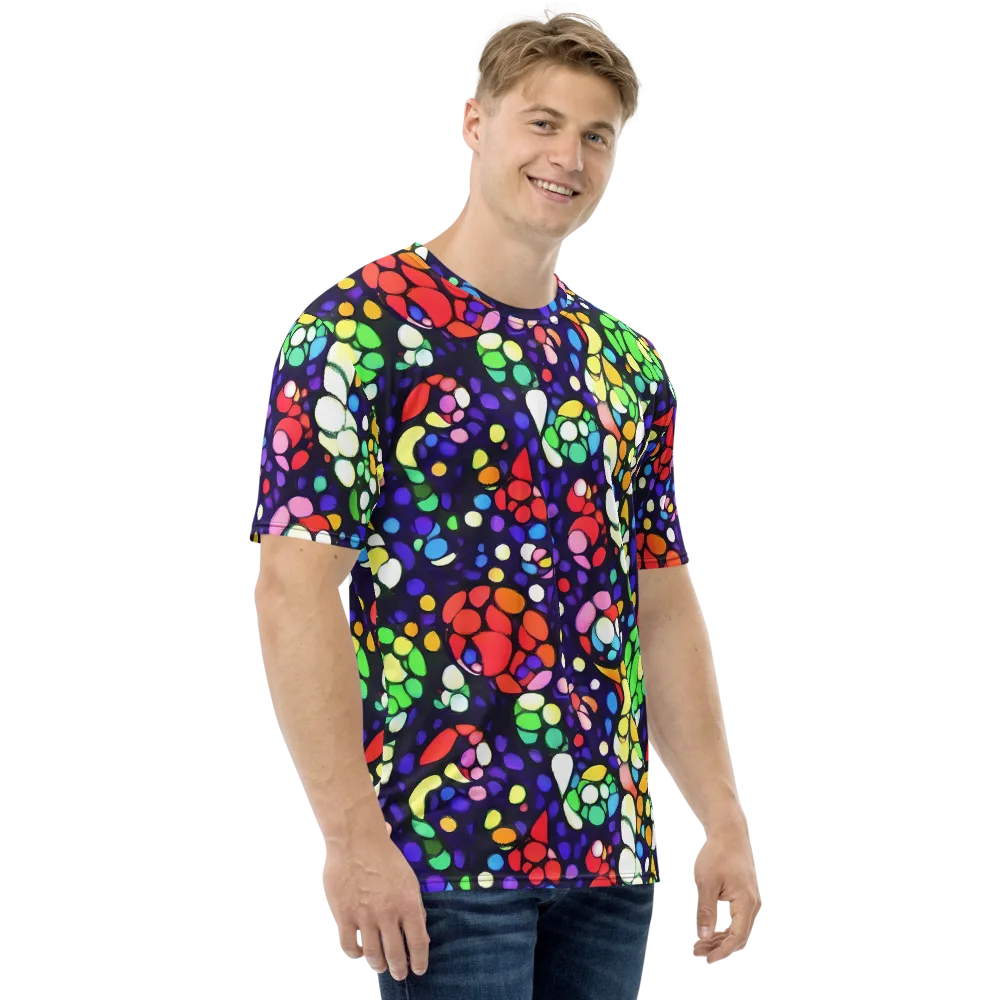 Bubble Fantasia on Men's Crew Neck T-Shirt — Right