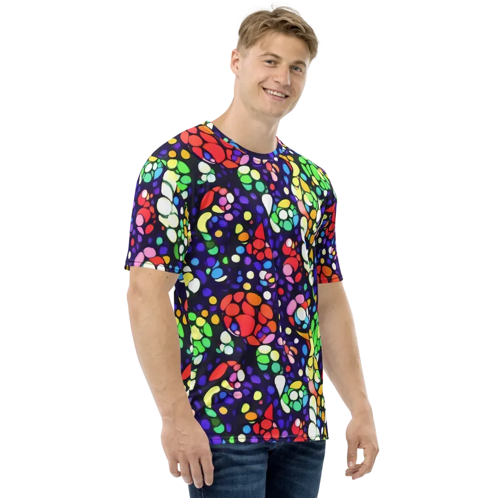 Bubble Fantasia on Men's Crew Neck T-Shirt — Right