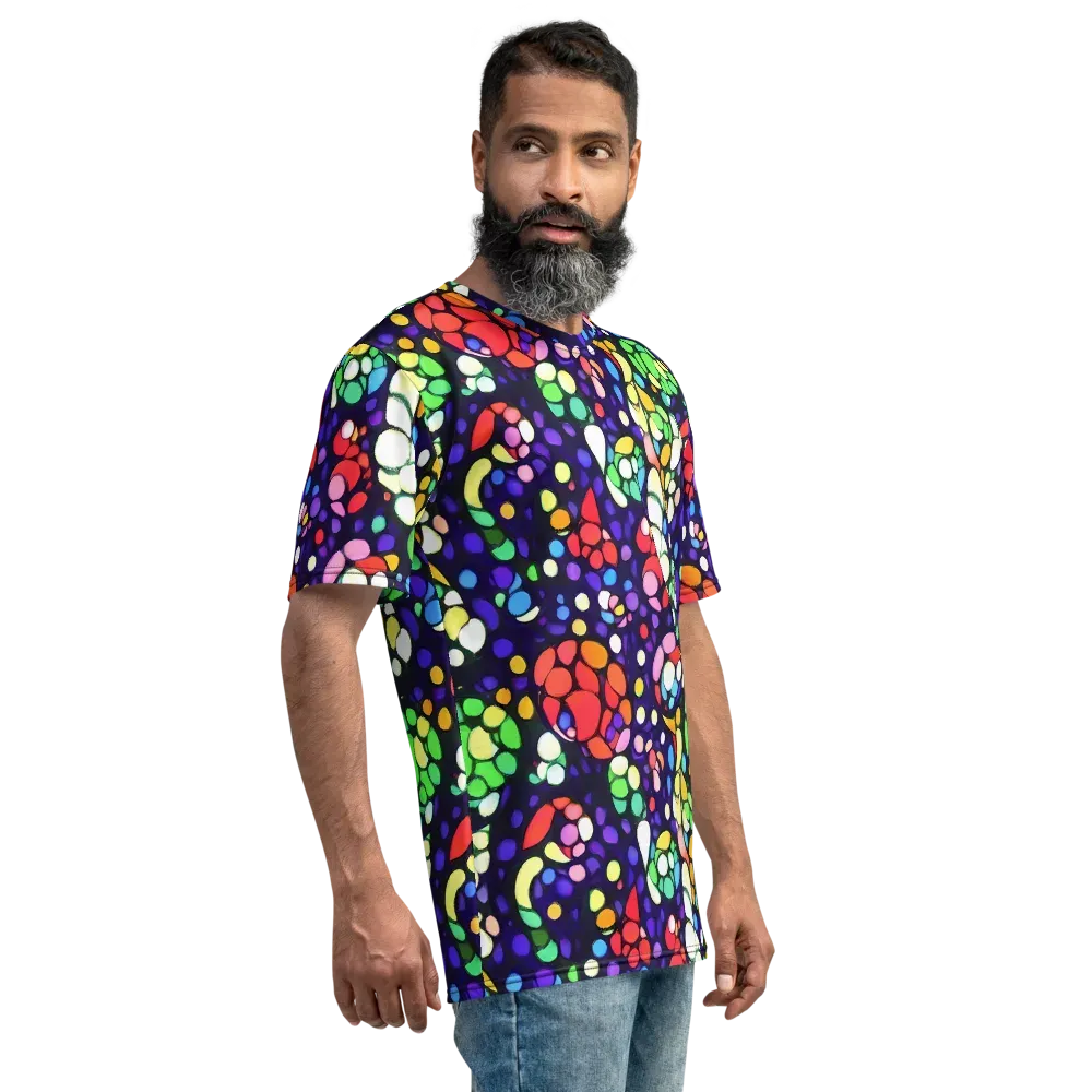 Bubble Fantasia on Men's Crew Neck T-Shirt — Right