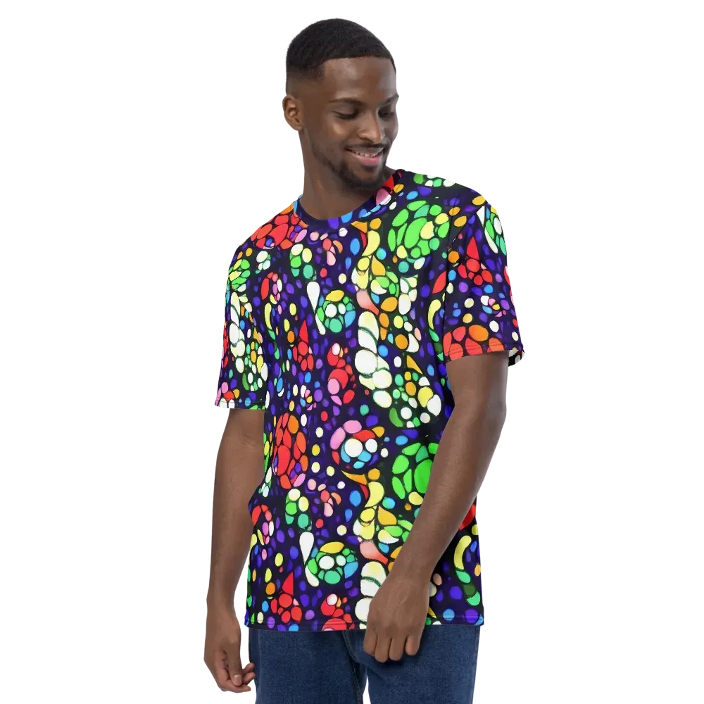 Bubble Fantasia on Men's Crew Neck T-Shirt — Left