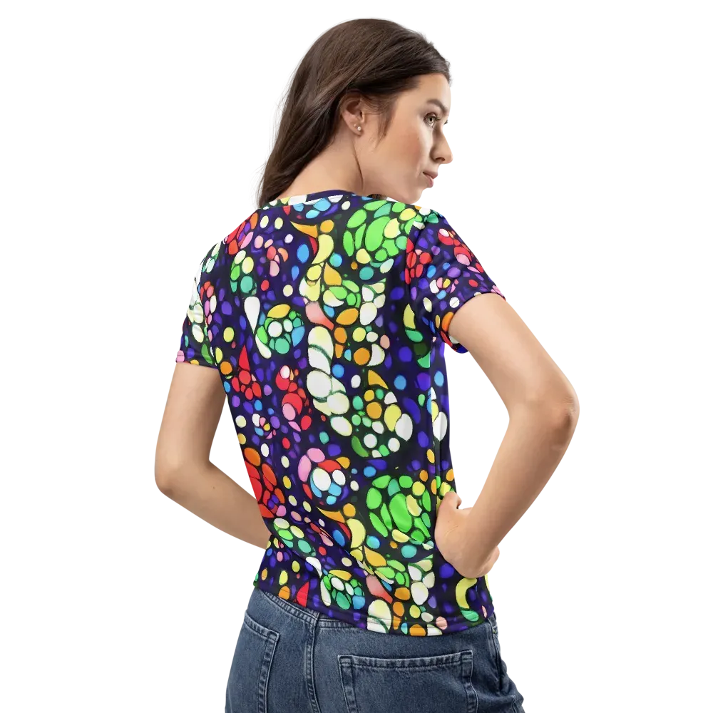 Bubble Fantasia on Women's Crew Neck T-Shirt — Back