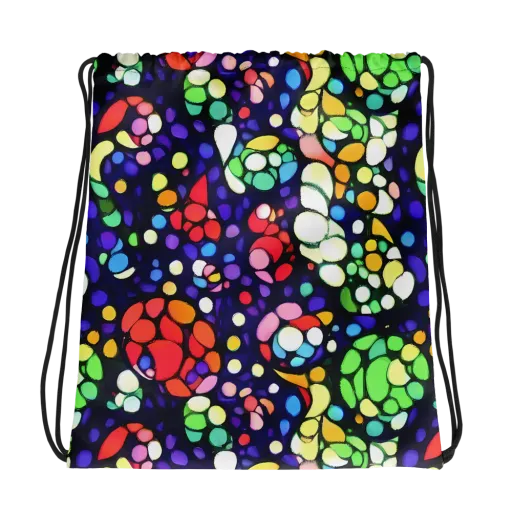 Bubble Fantasia on a Drawstring Bag
