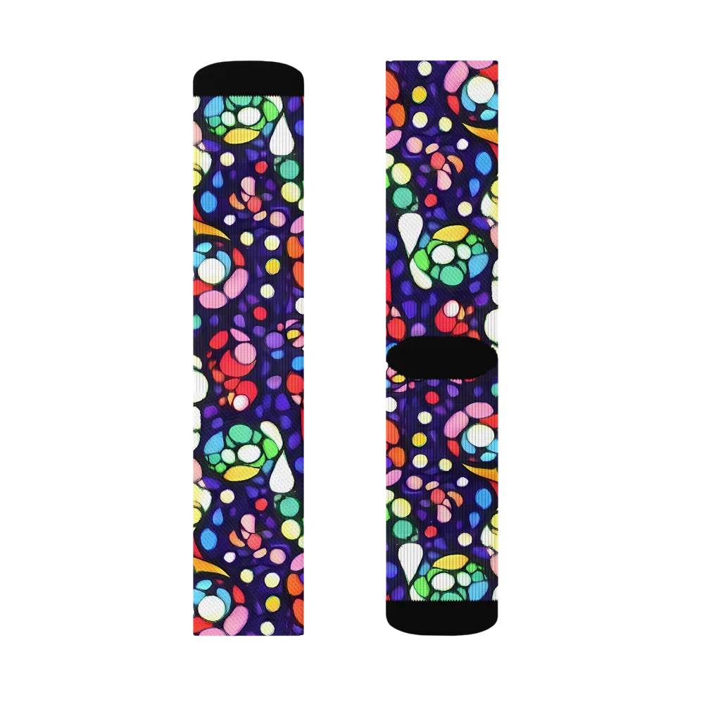 Bubble Fantasia on Socks — Right Sock