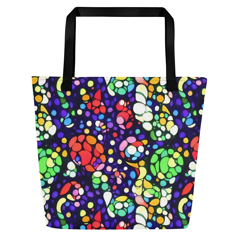 Bubble Fantasia on Large Tote Bag W/ Pocket — Front