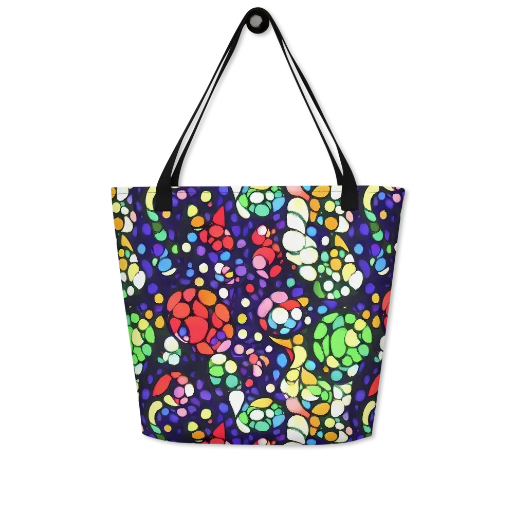 Bubble Fantasia on Large Tote Bag W/ Pocket — Front