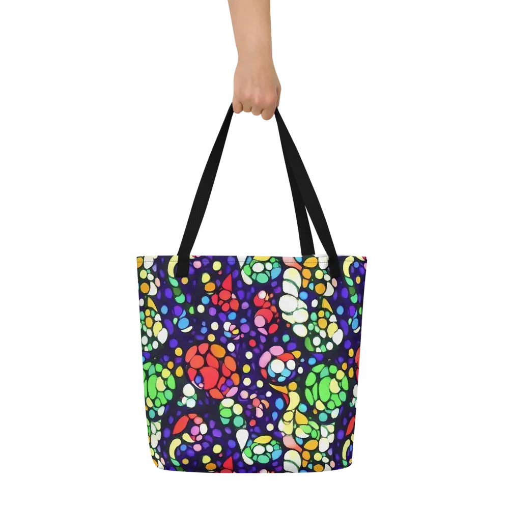 Bubble Fantasia on Large Tote Bag W/ Pocket — Front