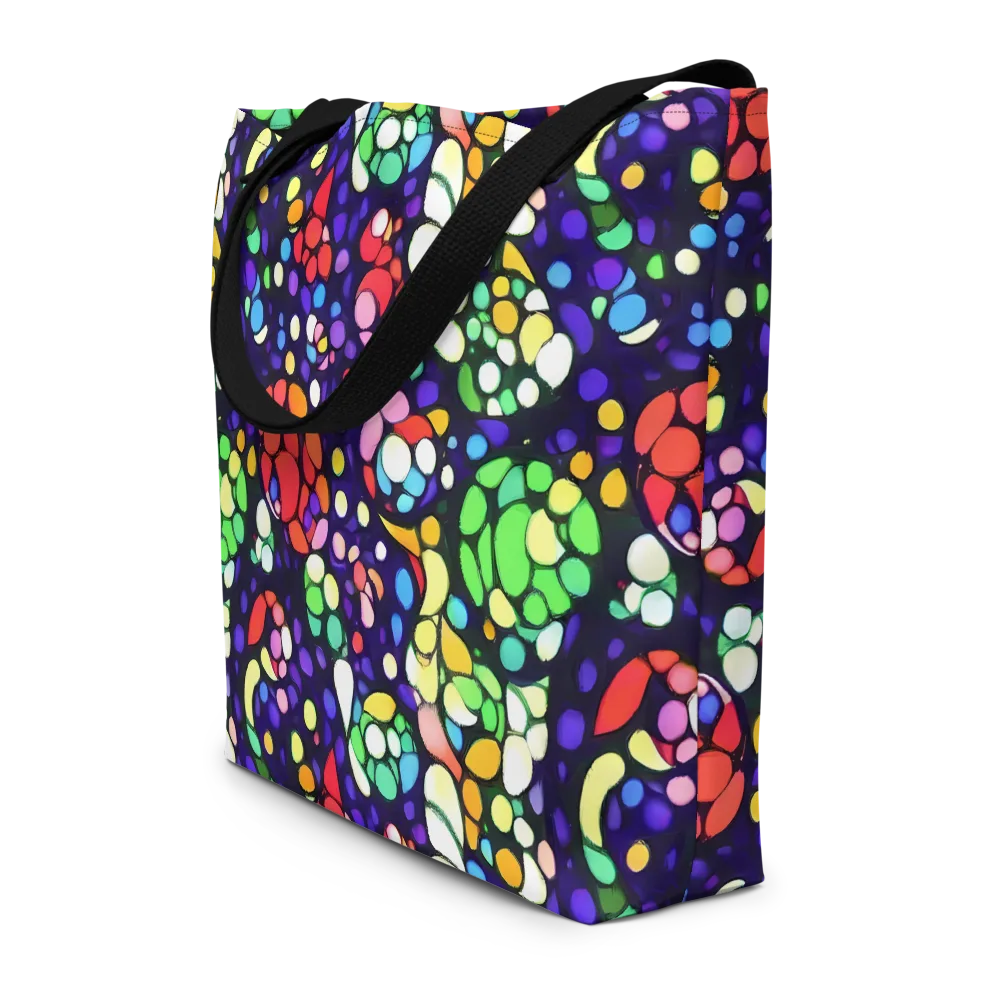 Bubble Fantasia on Large Tote Bag W/ Pocket — Front