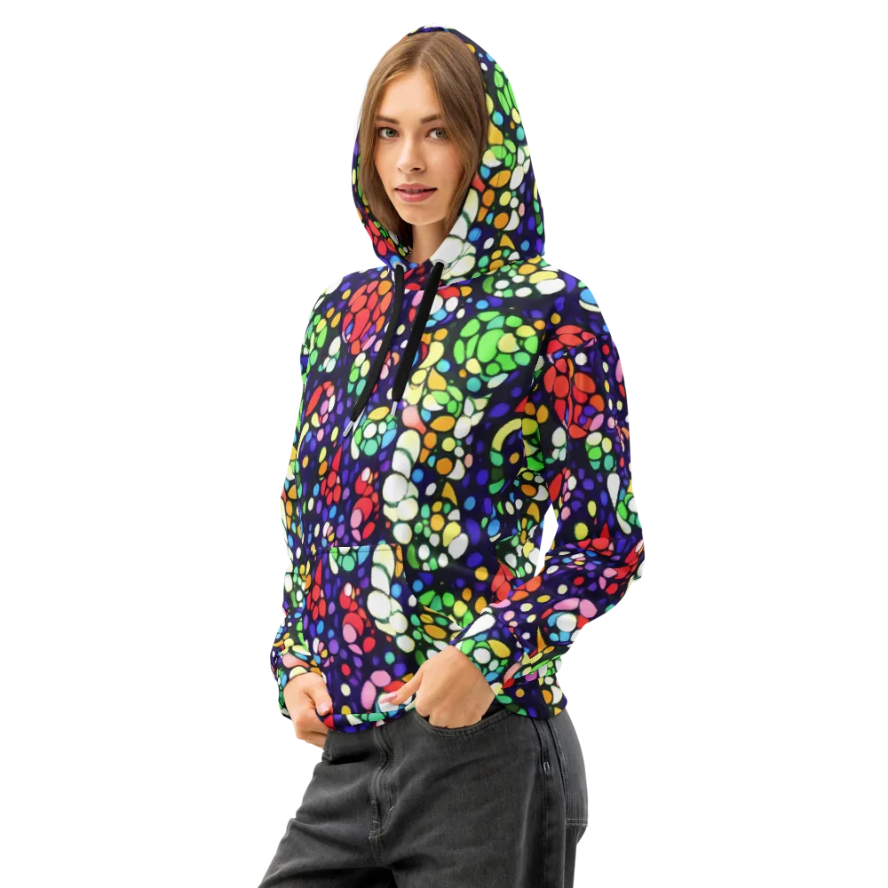 Bubble Fantasia on Cotton Hoodie — Left Front