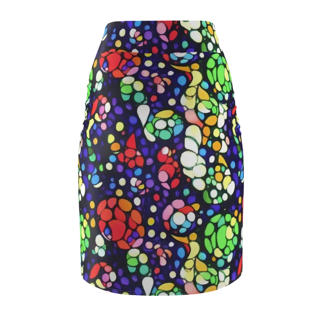 Bubble Fantasia on Pencil Skirt — Back