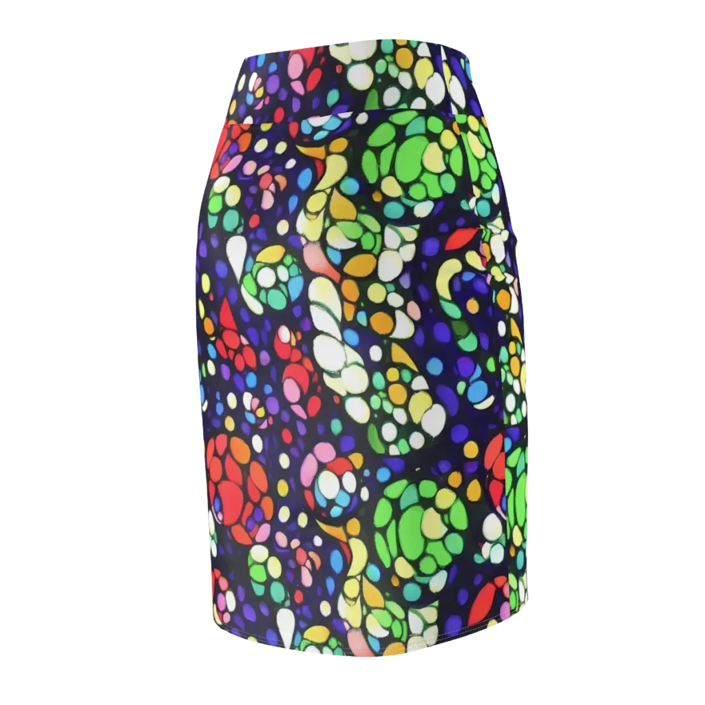 Bubble Fantasia on Pencil Skirt — Back Side