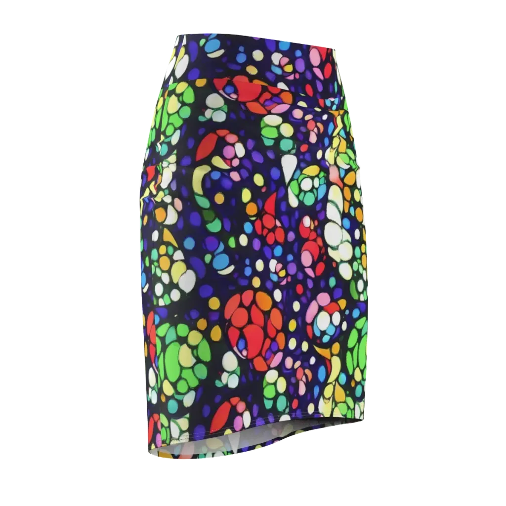 Bubble Fantasia on Pencil Skirt — Front Side