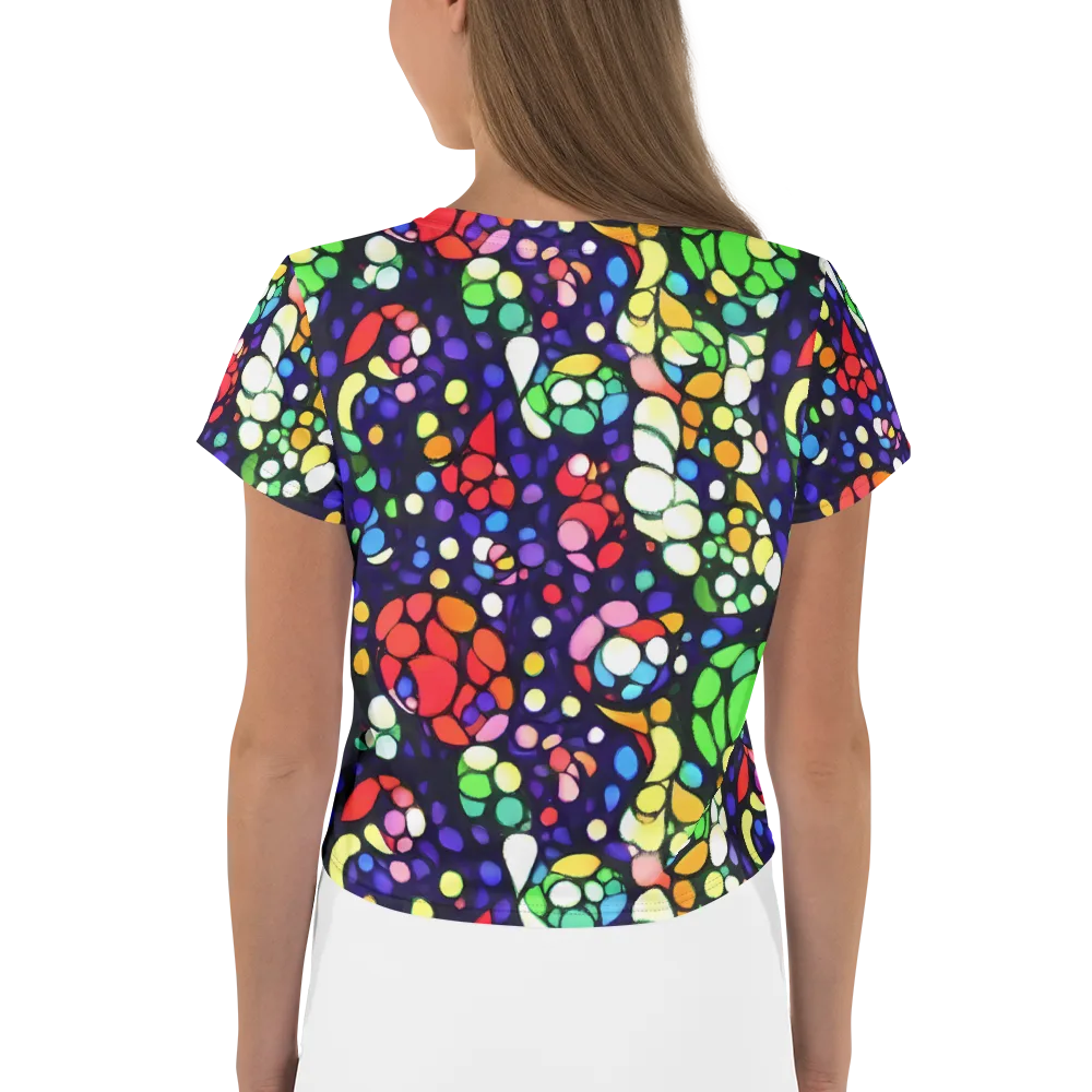 Bubble Fantasia on Crop Tee — Back