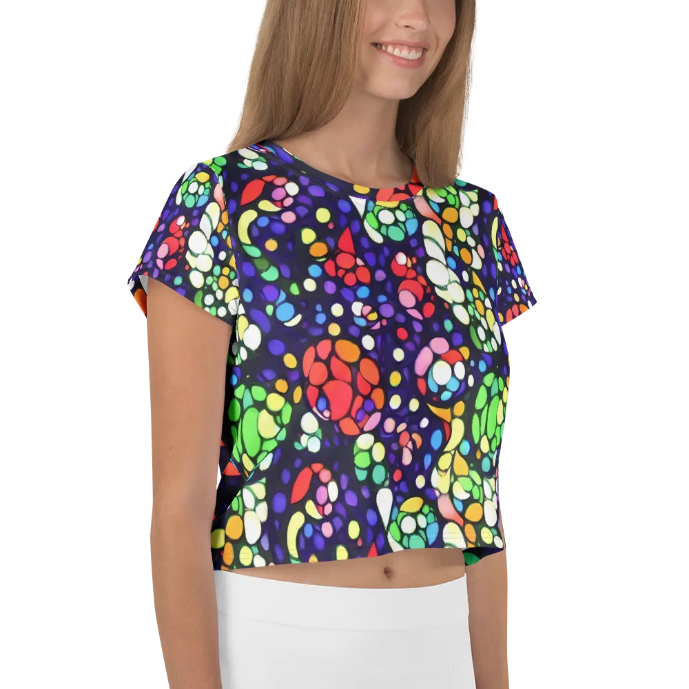 Bubble Fantasia on Crop Tee — Right