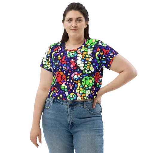 Bubble Fantasia on a Crop Tee