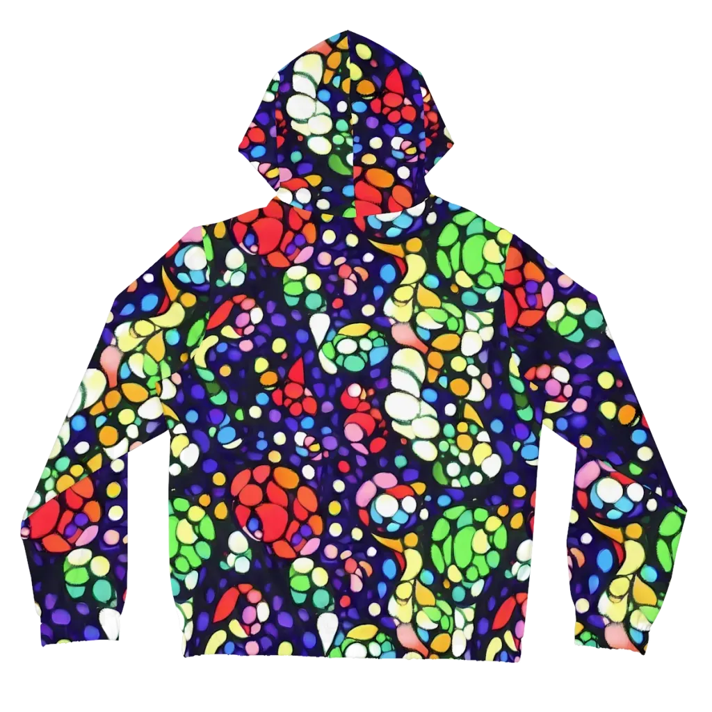 Bubble Fantasia on Women's Full-Zip Hoodie — Back