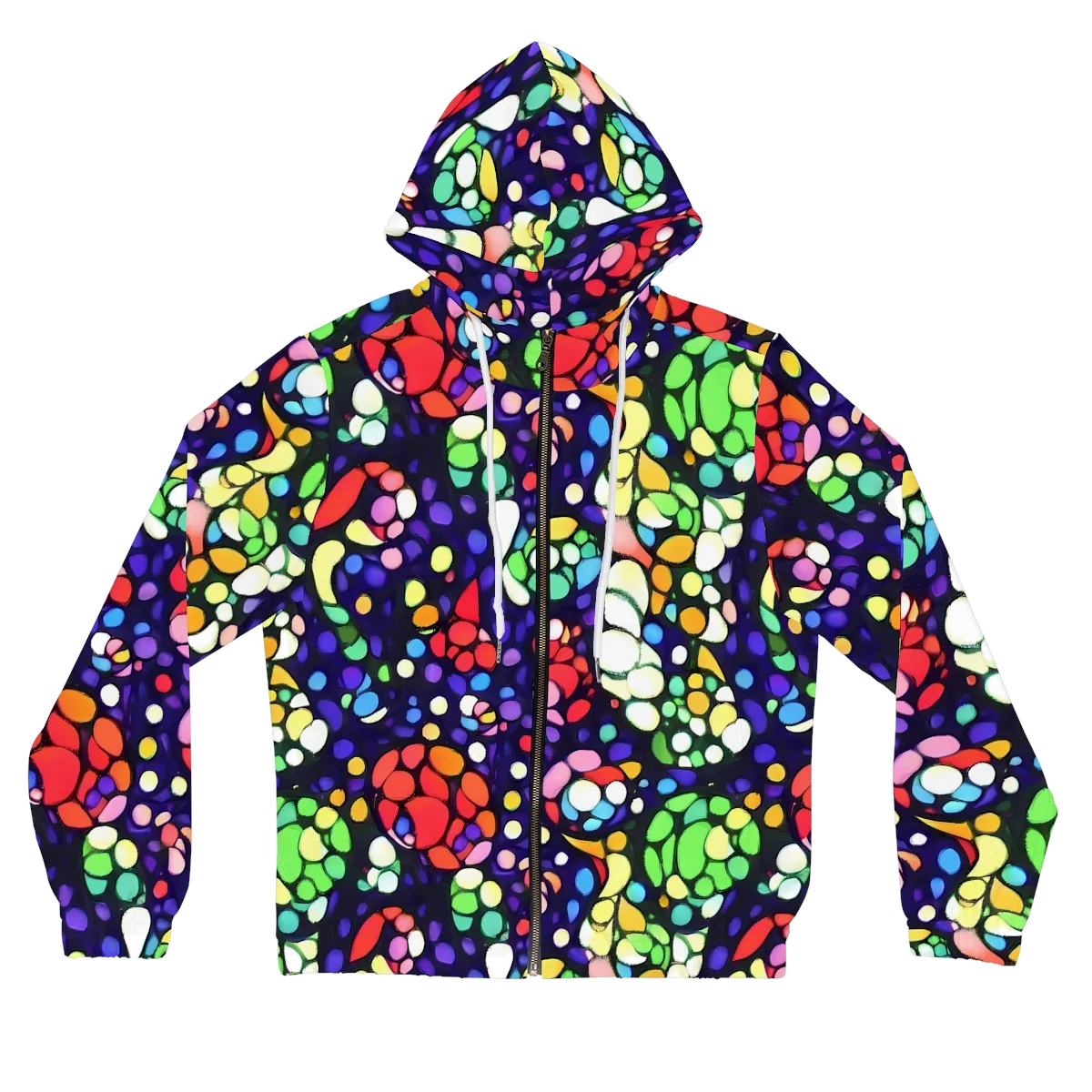 Bubble Fantasia on Women's Full-Zip Hoodie — Front
