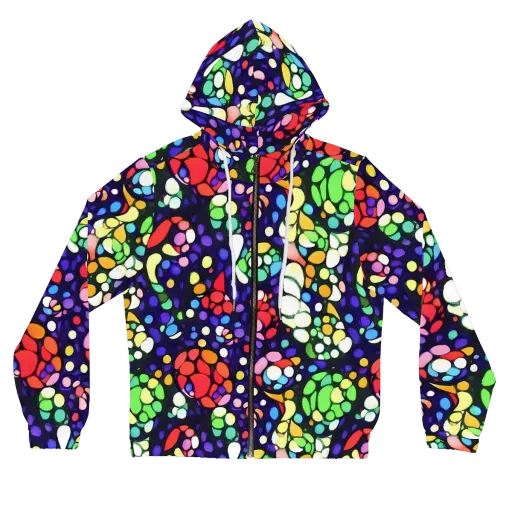 Bubble Fantasia on a Women's Full-Zip Hoodie