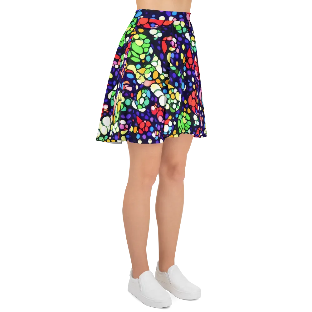 Bubble Fantasia on Skater Skirt — Right