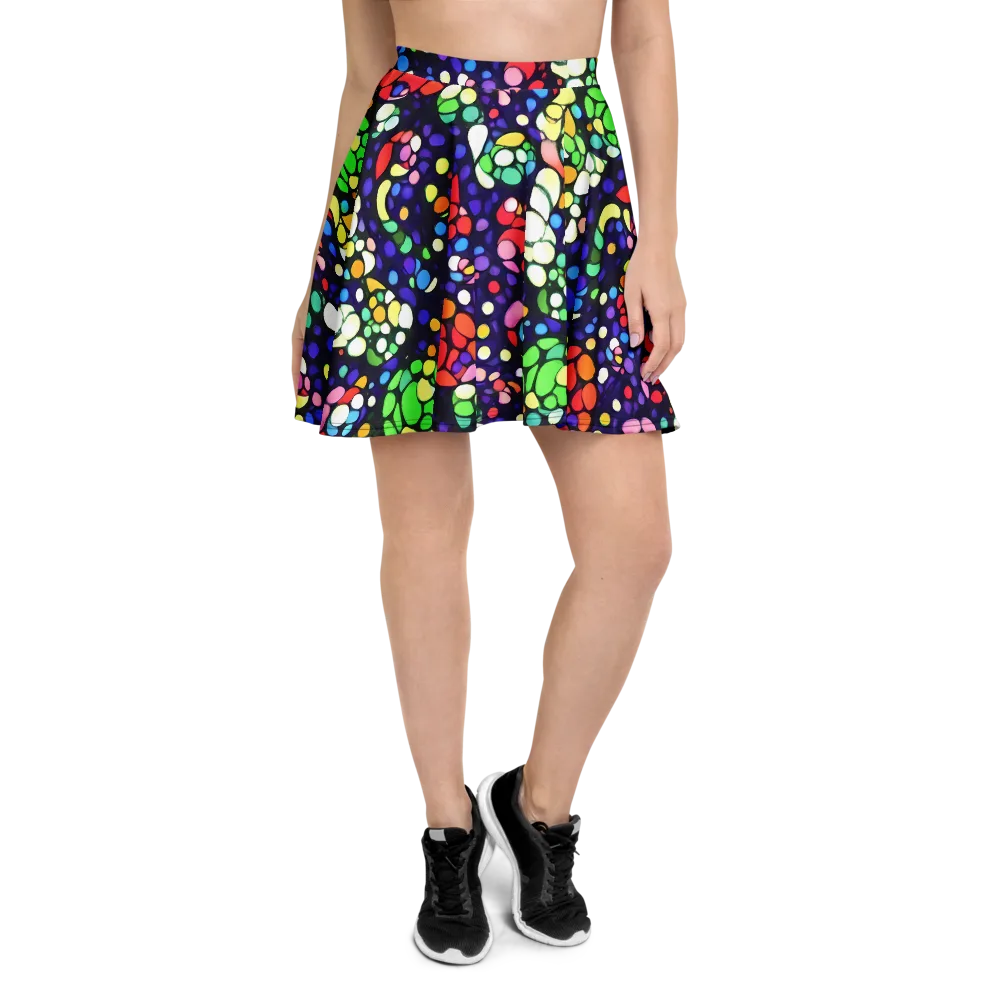Bubble Fantasia on Skater Skirt — Front