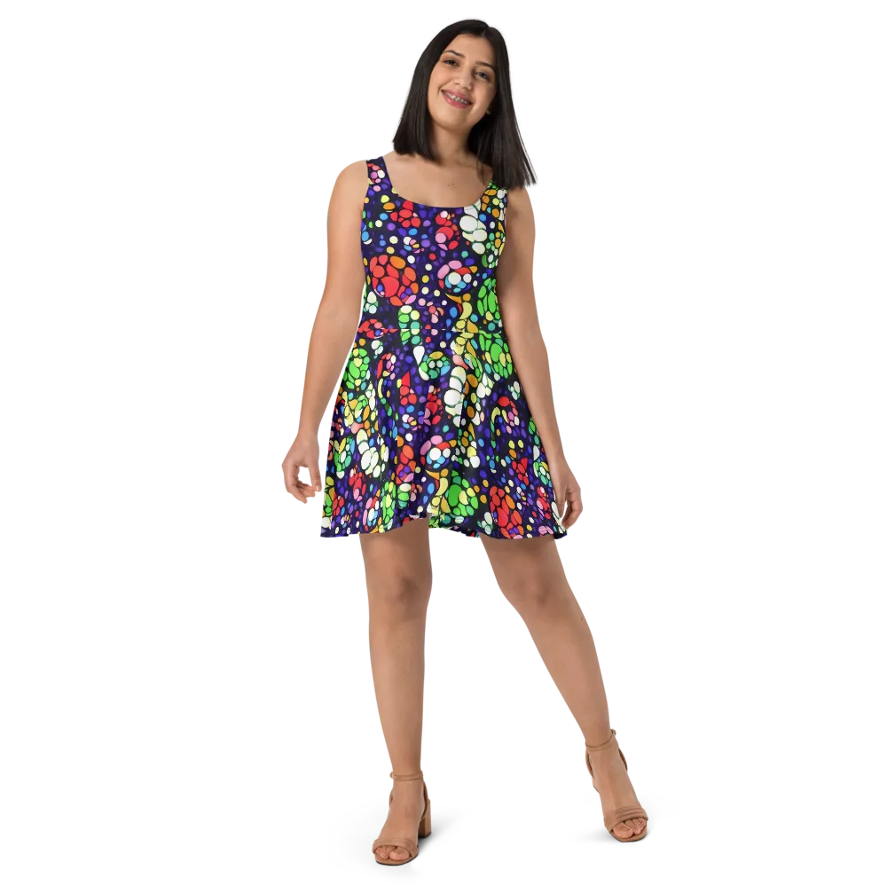 Bubble Fantasia on Skater Dress — Front