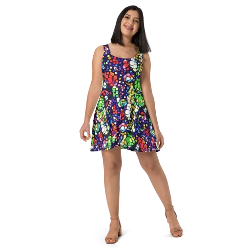 Bubble Fantasia on a Skater Dress