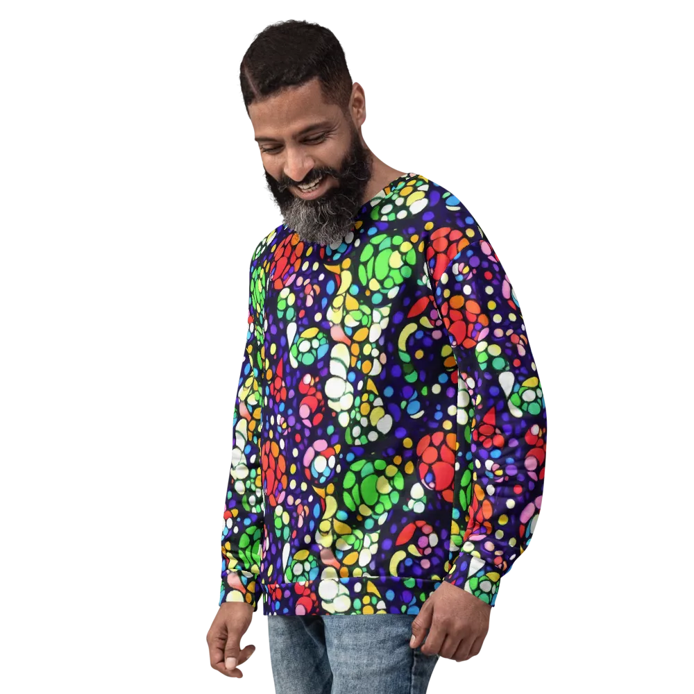 Bubble Fantasia on Sweatshirt — Left Front