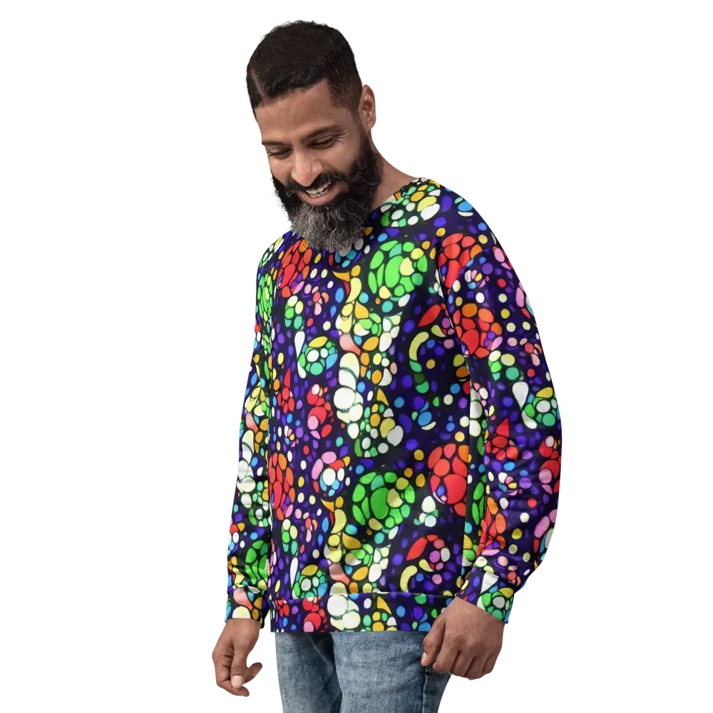 Bubble Fantasia on Sweatshirt — Left Front
