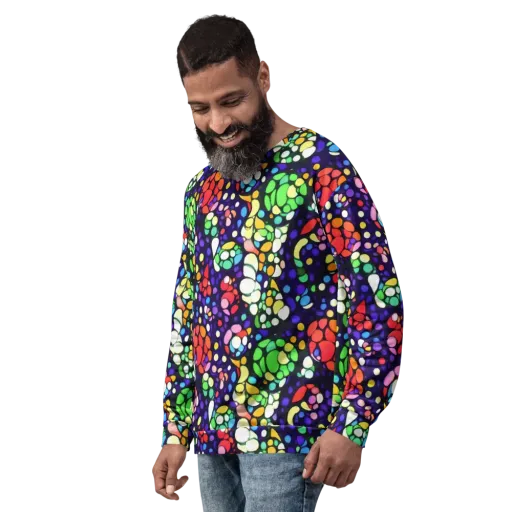 Bubble Fantasia on a Sweatshirt