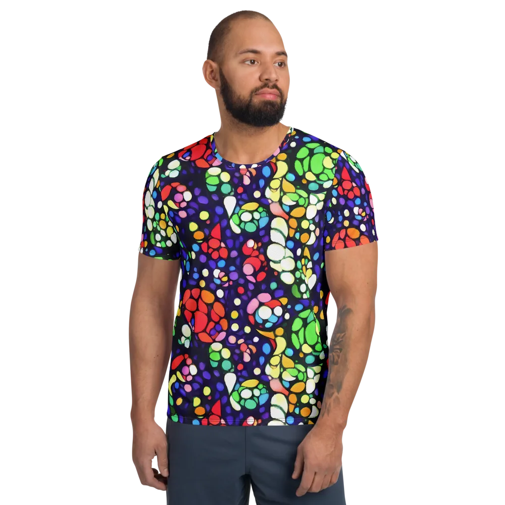 Bubble Fantasia on Men's Athletic T-Shirt — Front