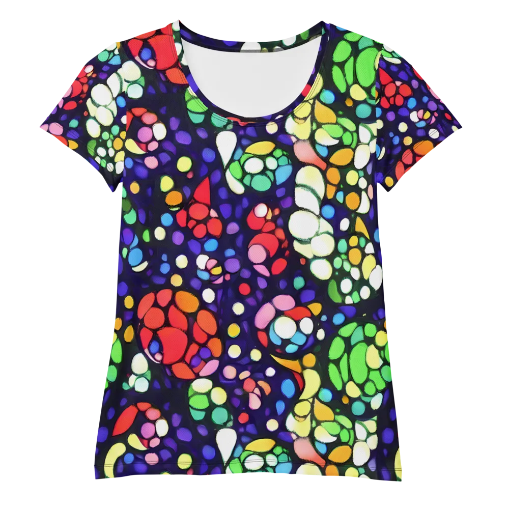 Bubble Fantasia on Women's Athletic T-Shirt — Front