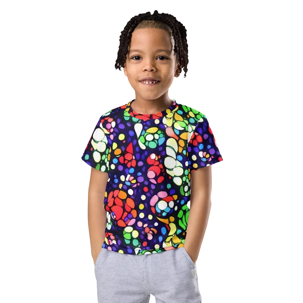 Bubble Fantasia on Kids Crew Neck T-Shirt — Front