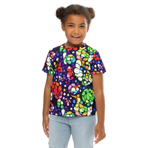 Bubble Fantasia on a Kids Crew Neck T-Shirt