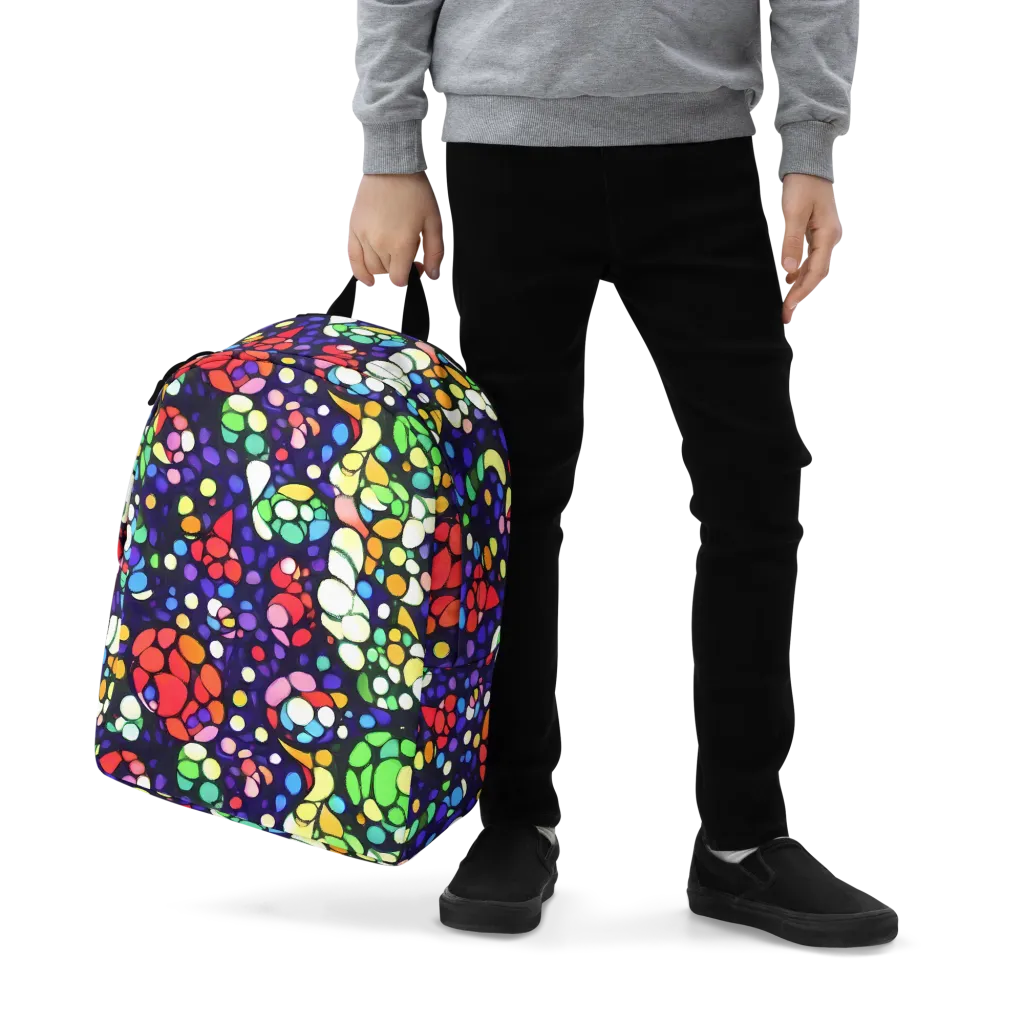 Bubble Fantasia on Minimalist Backpack — Zoomed-in