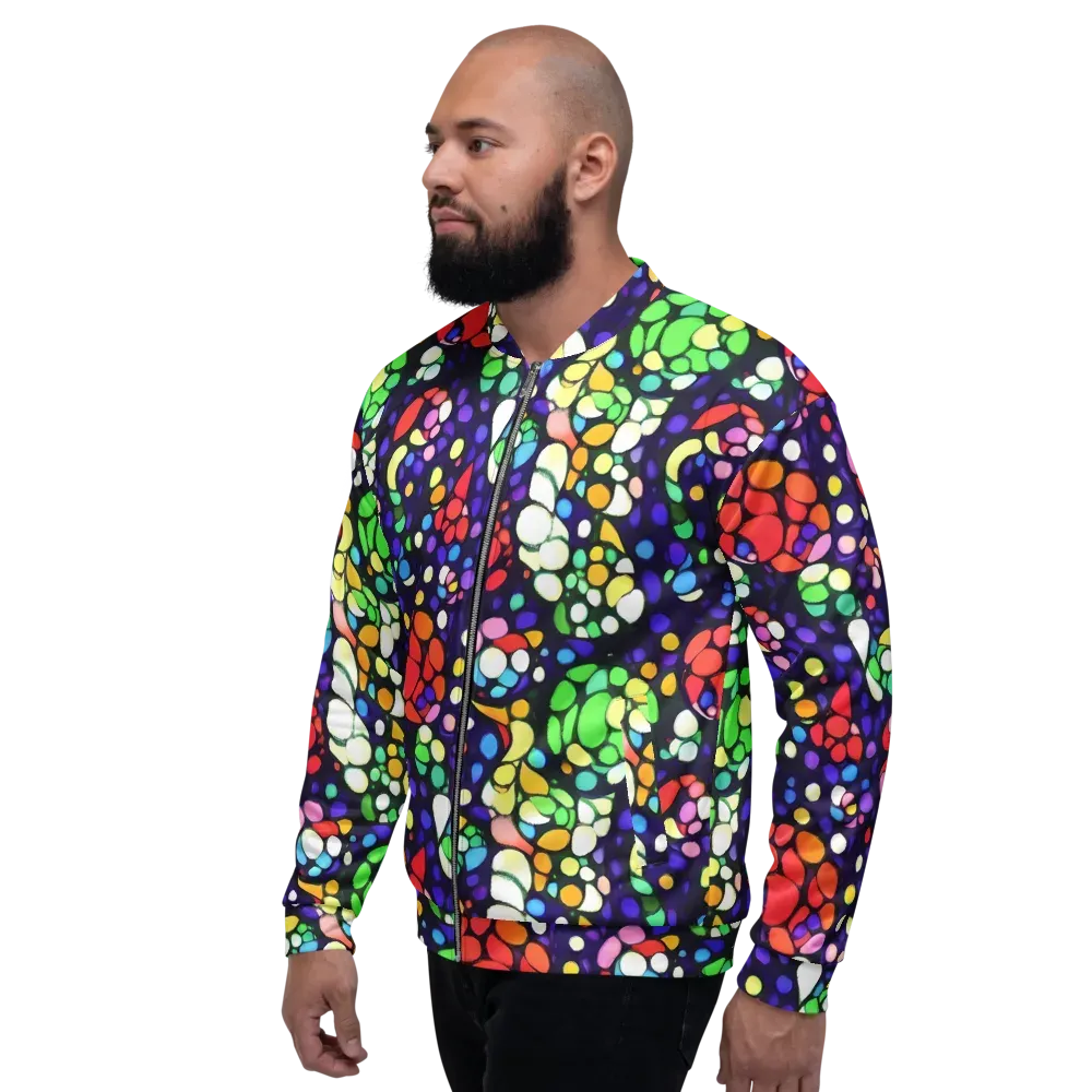 Bubble Fantasia on Bomber Jacket — Left