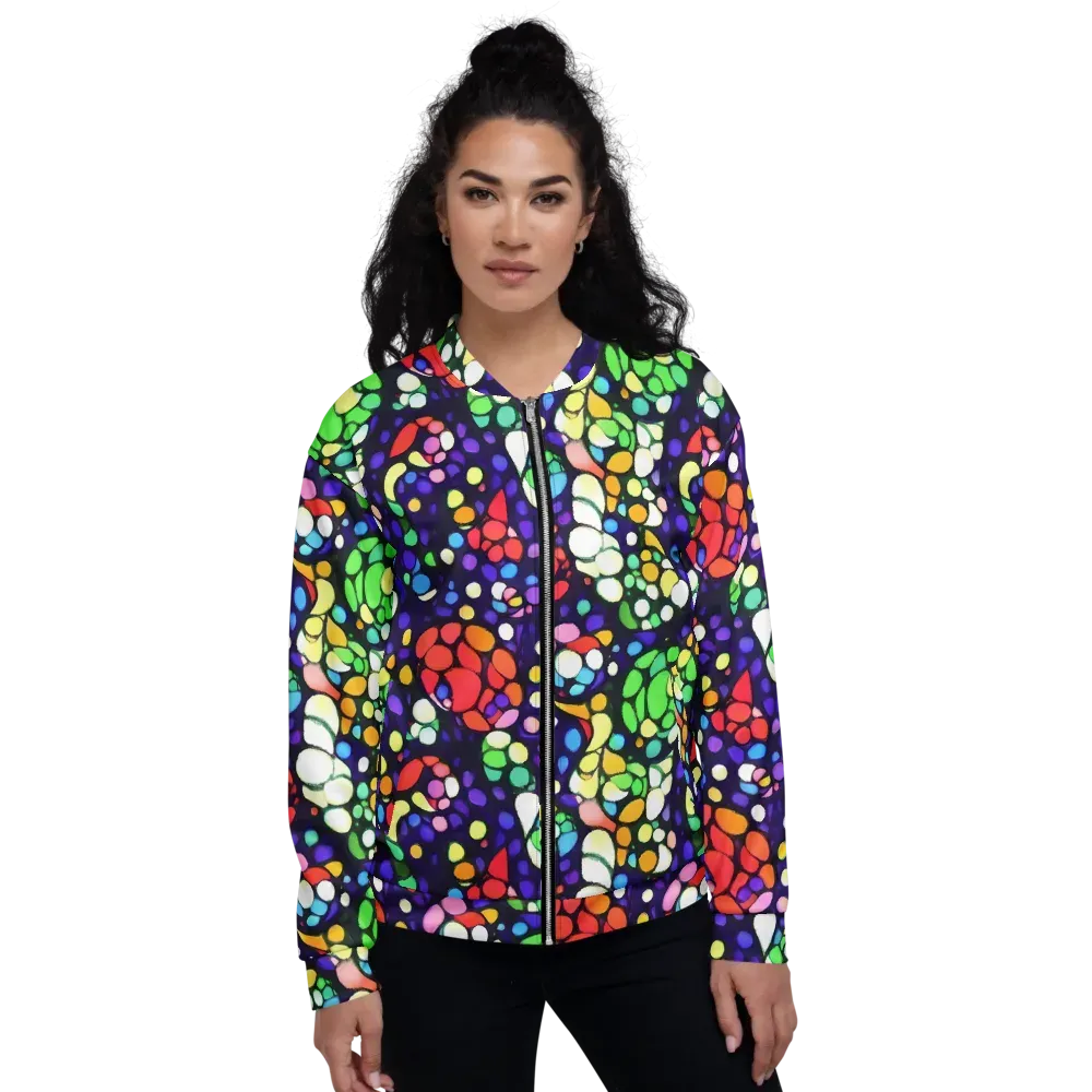 Bubble Fantasia on Bomber Jacket — Front