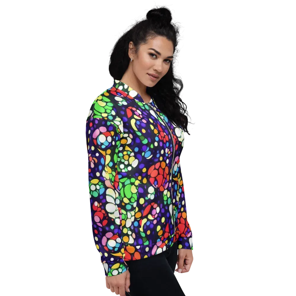Bubble Fantasia on Bomber Jacket — Right