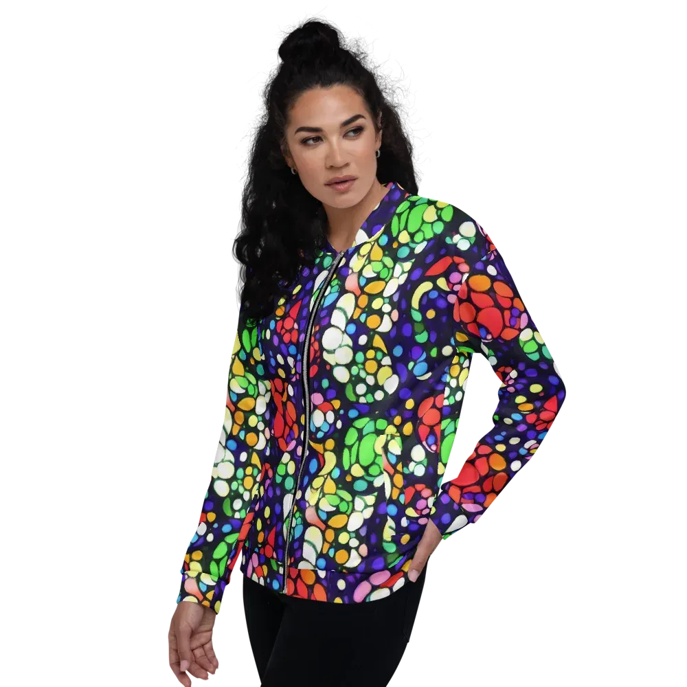 Bubble Fantasia on Bomber Jacket — Left