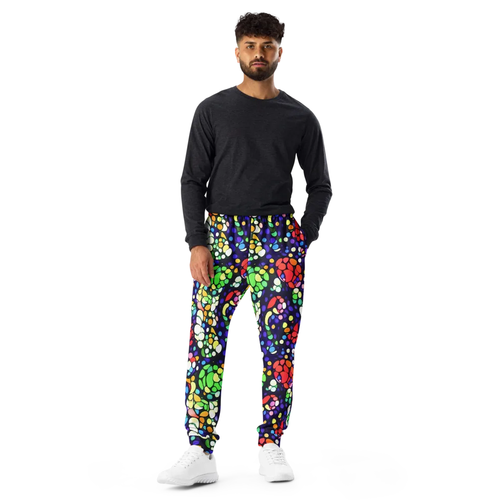 Bubble Fantasia on Men's Joggers — Front