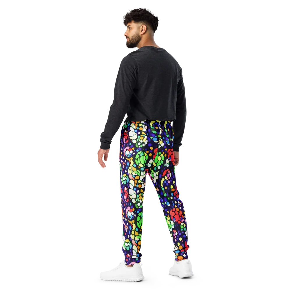 Bubble Fantasia on Men's Joggers — Back
